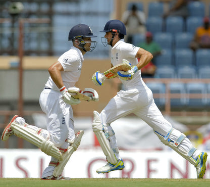 Alastair Cook and Jonathan Trott at The Gabba 2010