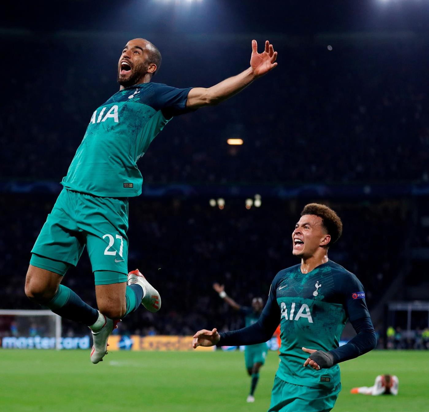 Lucas Moura and Dele Alli - Moura's hat trick vs Ajax 2019